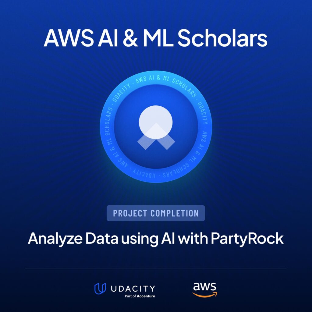 Udacity AI Academy - AI Tooling and Adoption Journey aws ai and ml scholars