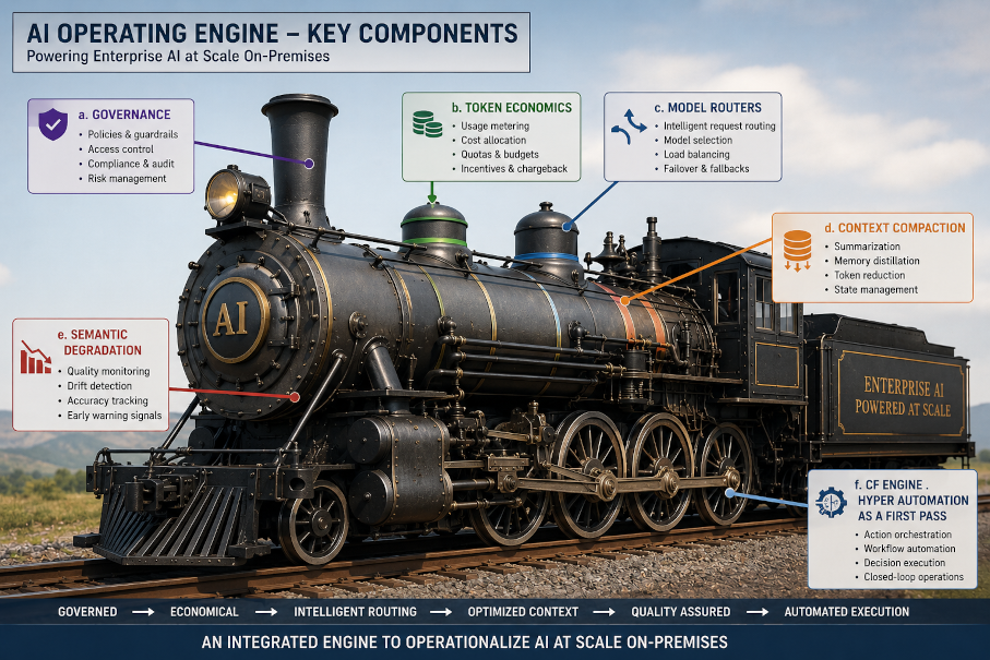 Operationalizing AI at scale - thoughts and ideas from HPE | NVIDIA event scaled ai locomotive demonstrative